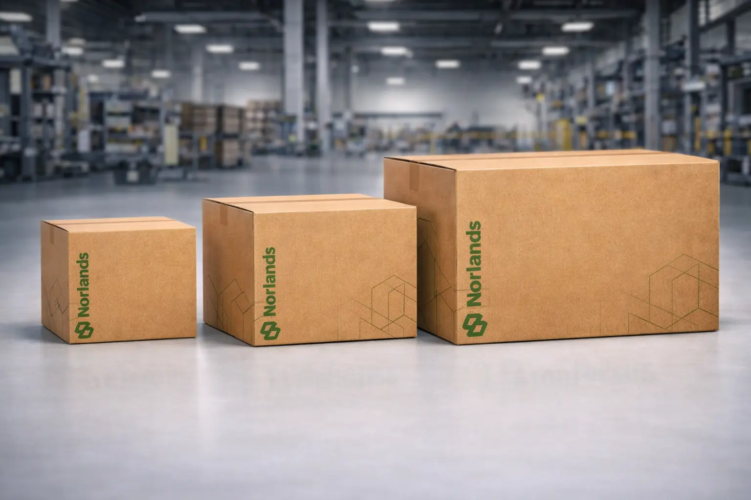 Different corrugated box sizes designed to support packaging scalability for growing brands across multiple product formats and shipping requirements