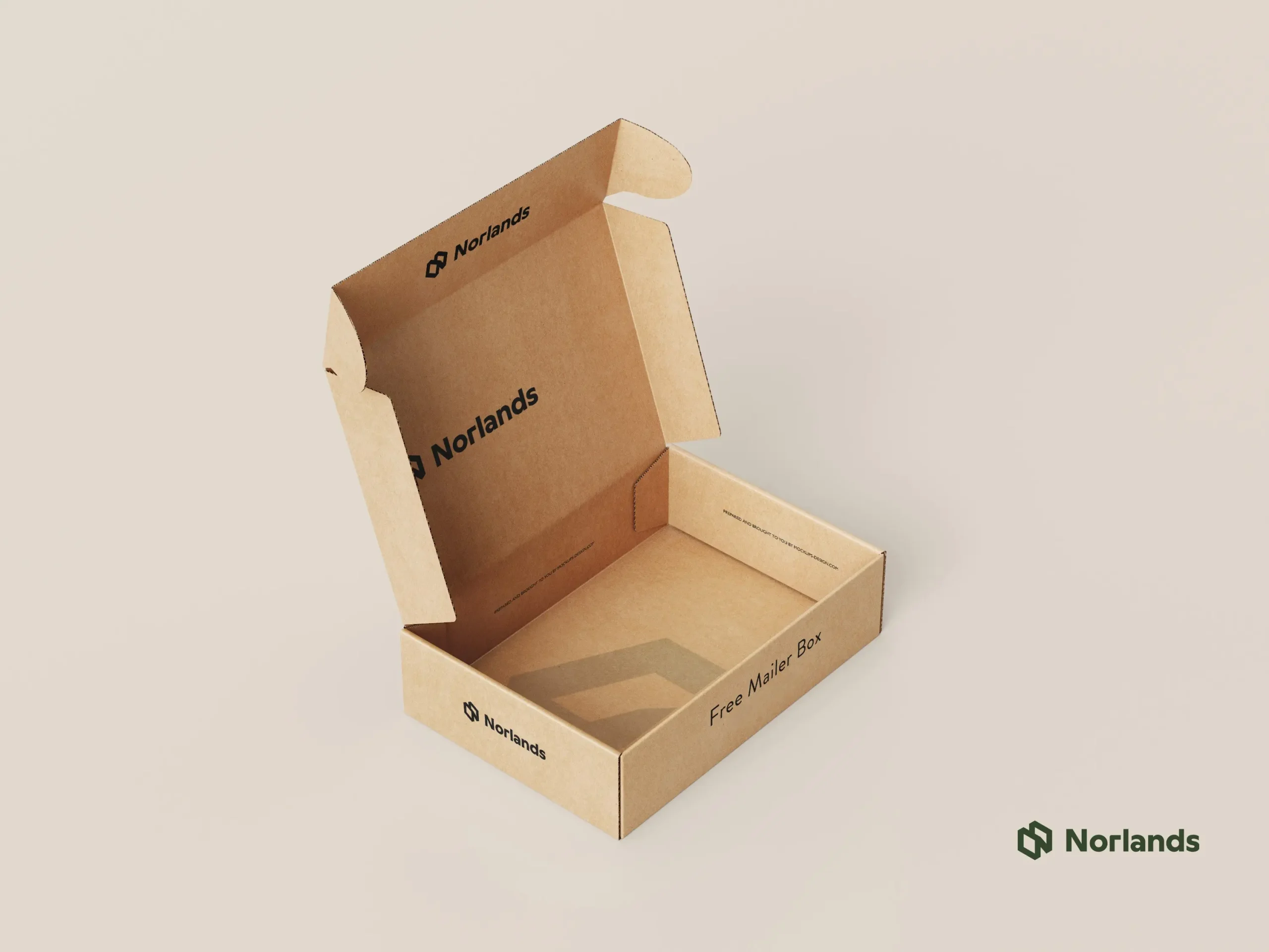 Open kraft mailer packaging boxes Vancouver designed for e-commerce shipping and protective product delivery