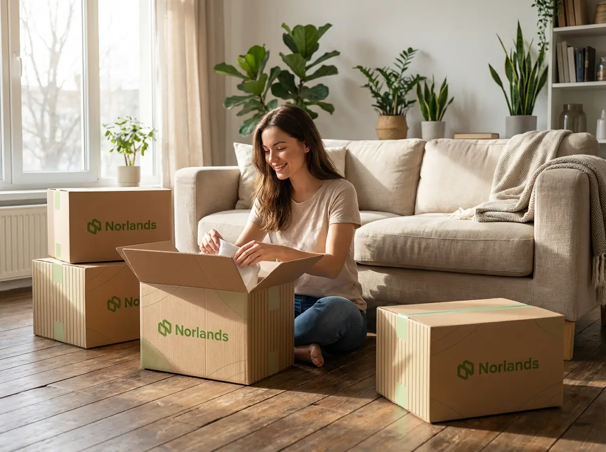 Customer unboxing package at home showing packaging standardization challenges Canada in balancing protection, user experience, and packaging uniformity