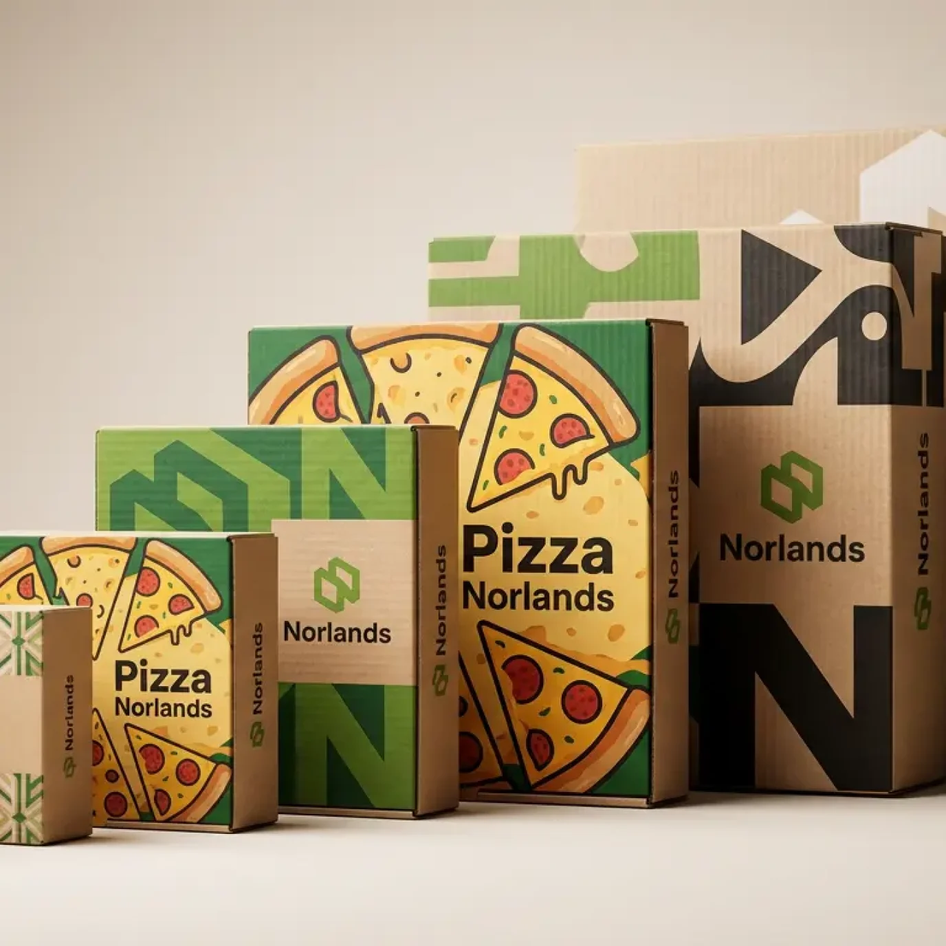 Multiple packaging box sizes and designs showcasing packaging flexibility seasonal demand Canada across various industries and product categories