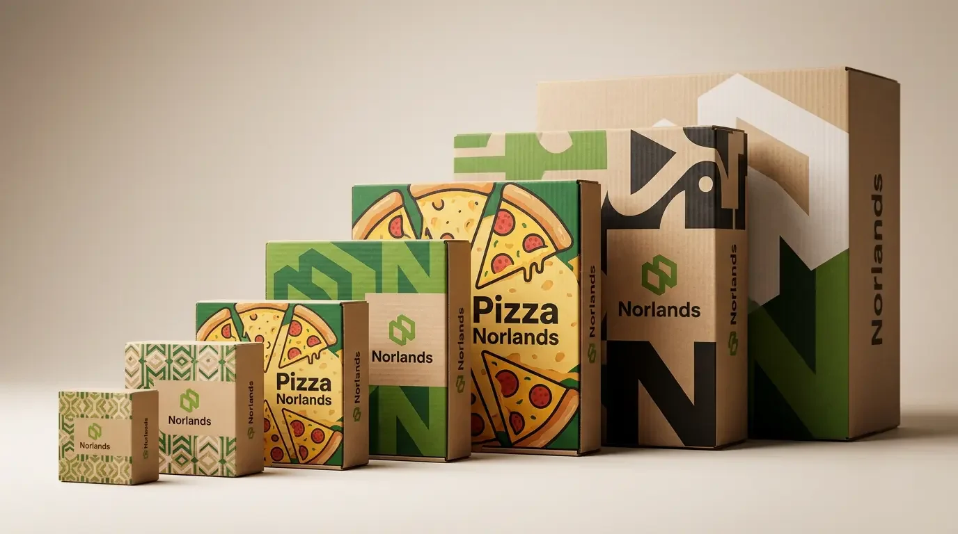 Multiple packaging box sizes and designs showcasing packaging flexibility seasonal demand Canada across various industries and product categories