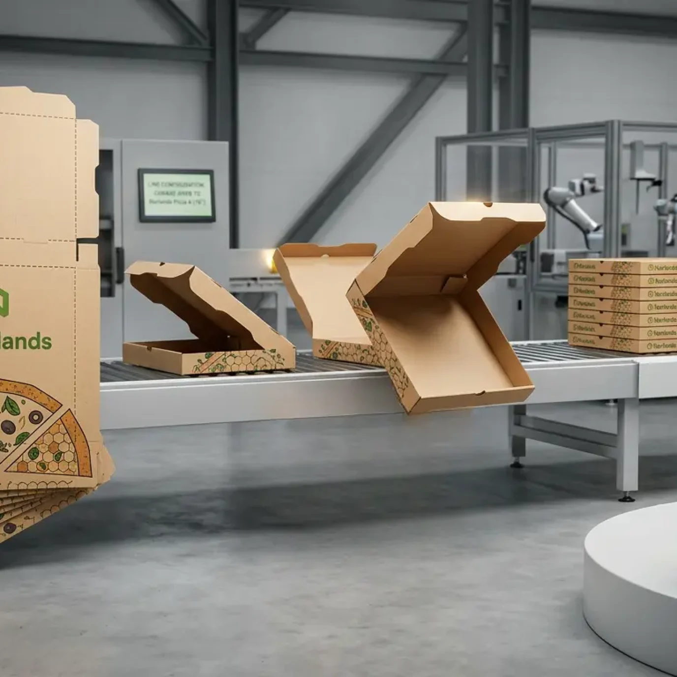 Automated packaging production line demonstrating packaging lead time management Canada through scalable and efficient manufacturing systems