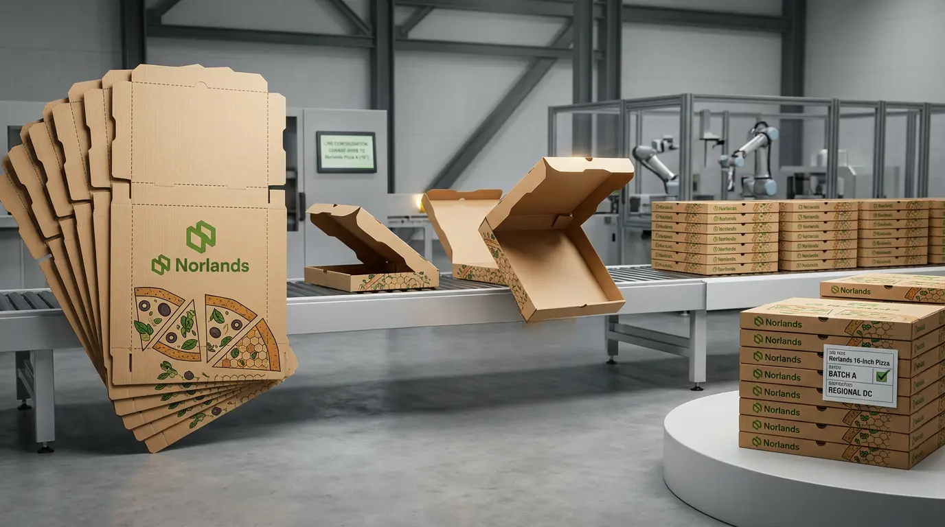 Automated packaging production line demonstrating packaging lead time management Canada through scalable and efficient manufacturing systems