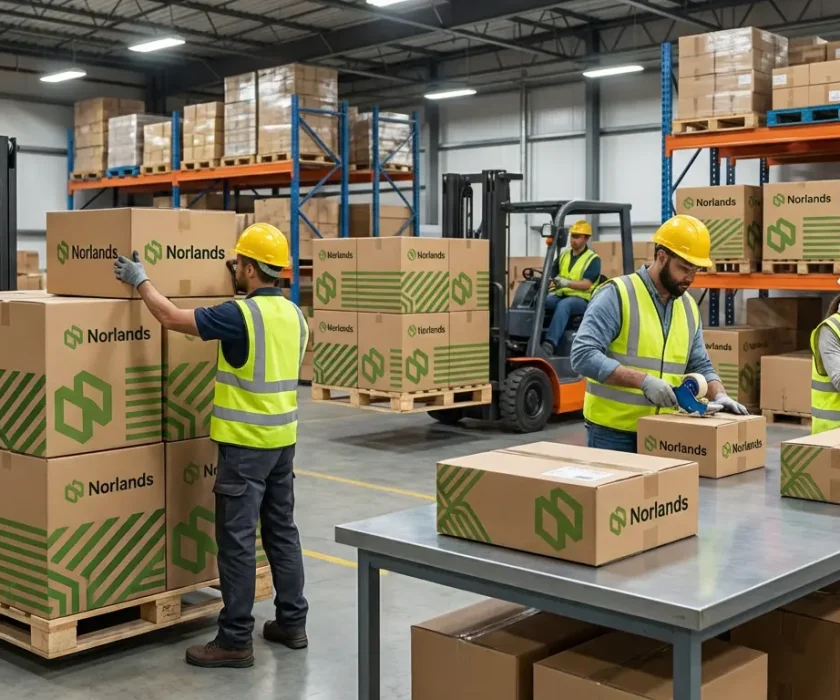 Warehouse team managing high-volume packaging operations reflecting packaging capacity planning Canada in large-scale fulfillment environments