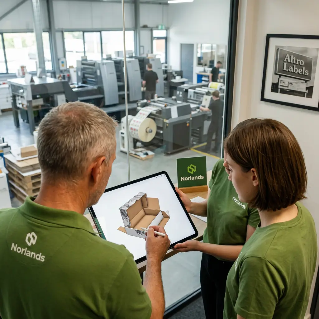 Digital packaging design collaboration showcasing smart packaging integration Canada with 3D modeling systems