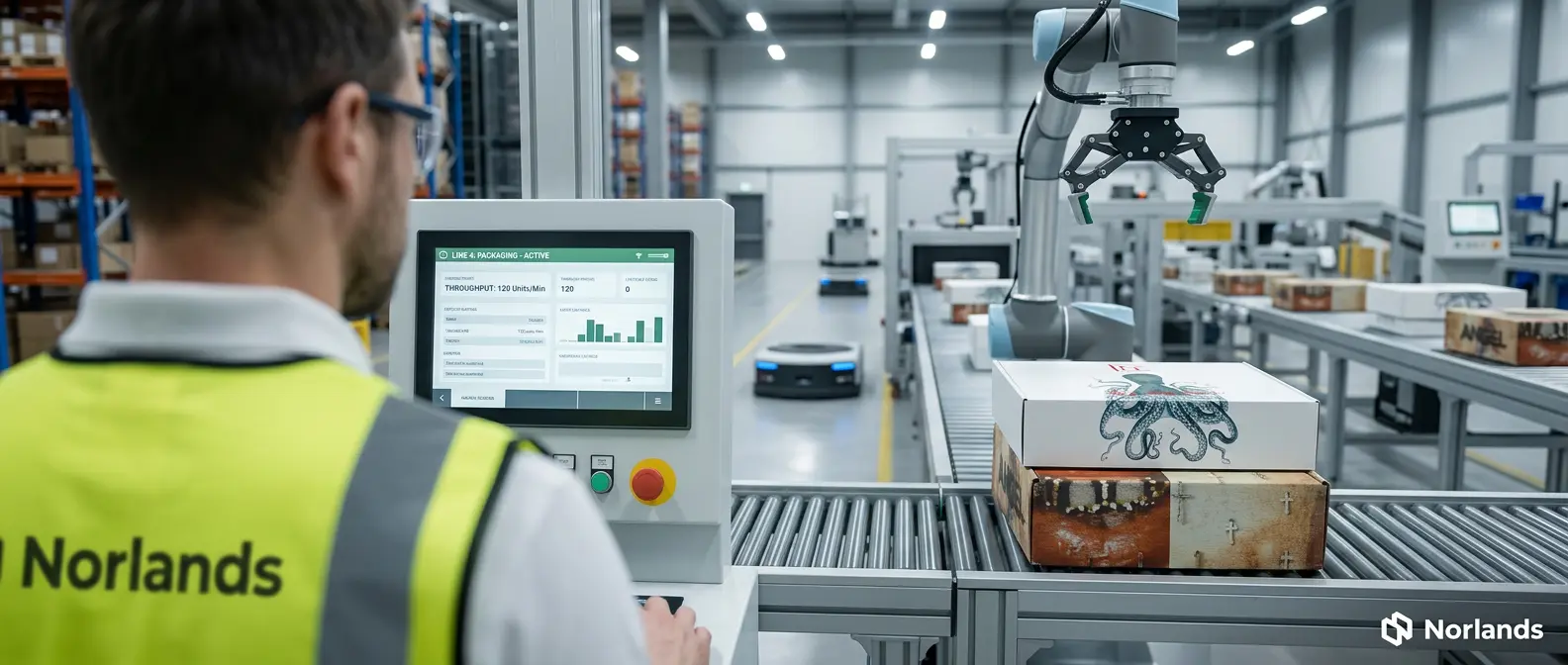 Packaging automation systems Canada integrated with smart warehouse monitoring technology
