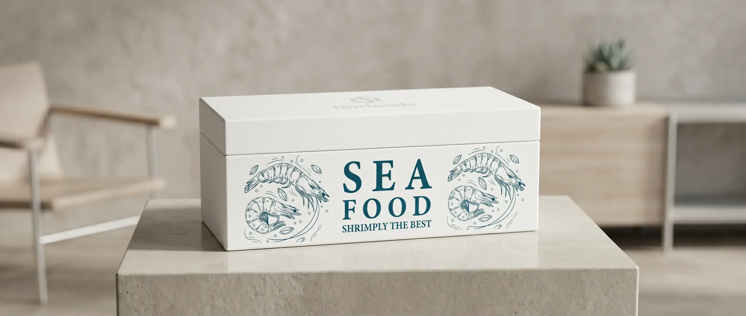 Custom branding through packaging Canada for premium seafood product packaging