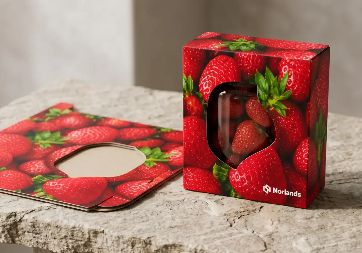Cutting Dies in Canada showing precision cut lines and creases on printed corrugated packaging