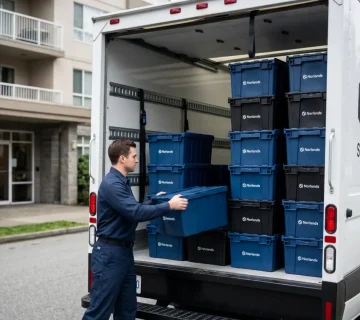 Reusable Moving Boxes In Vancouver for packing household items during a residential move