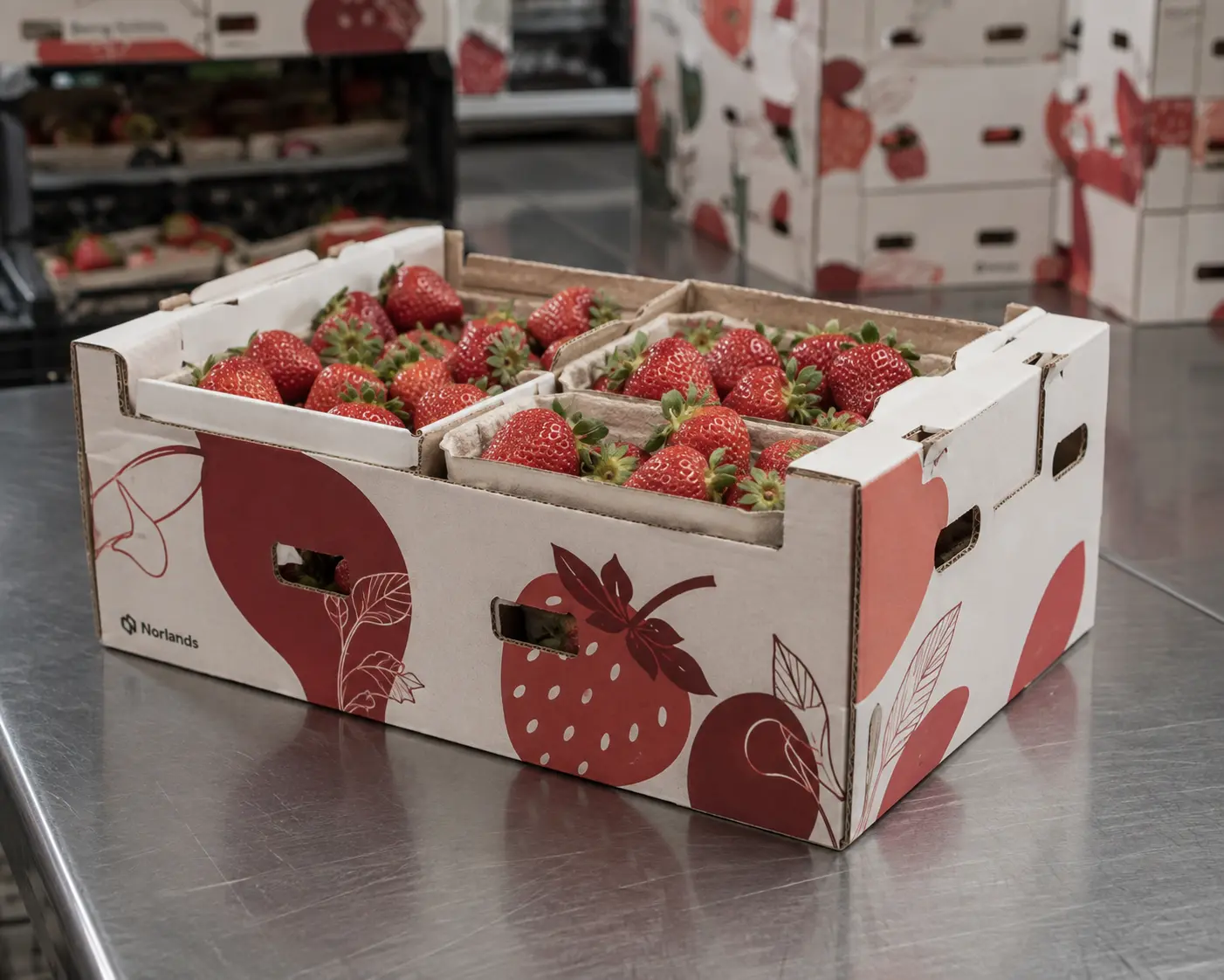 Biodegradable packaging Canada with custom corrugated insert protecting a ceramic product