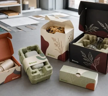 Biodegradable packaging Canada bakery box with recyclable dividers for pastries