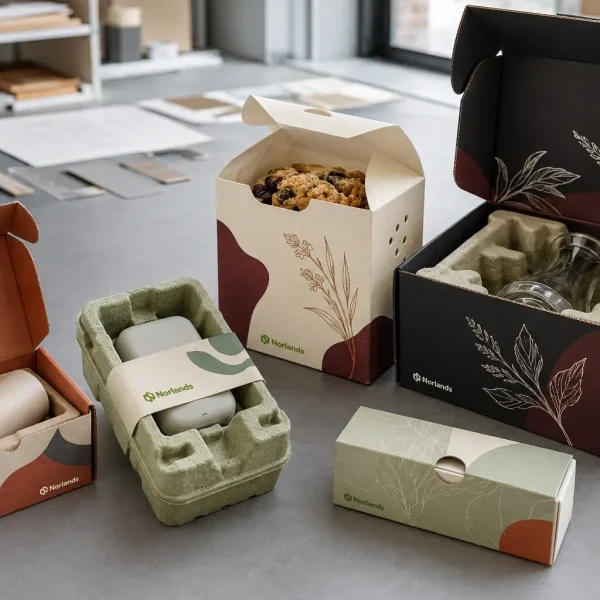 Biodegradable packaging Canada bakery box with recyclable dividers for pastries