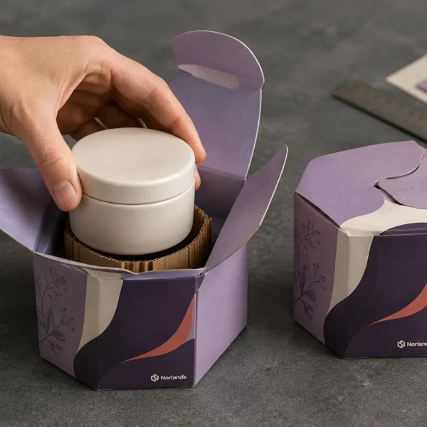 Custom product boxes Canada with fitted corrugated packaging for a coffee grinder