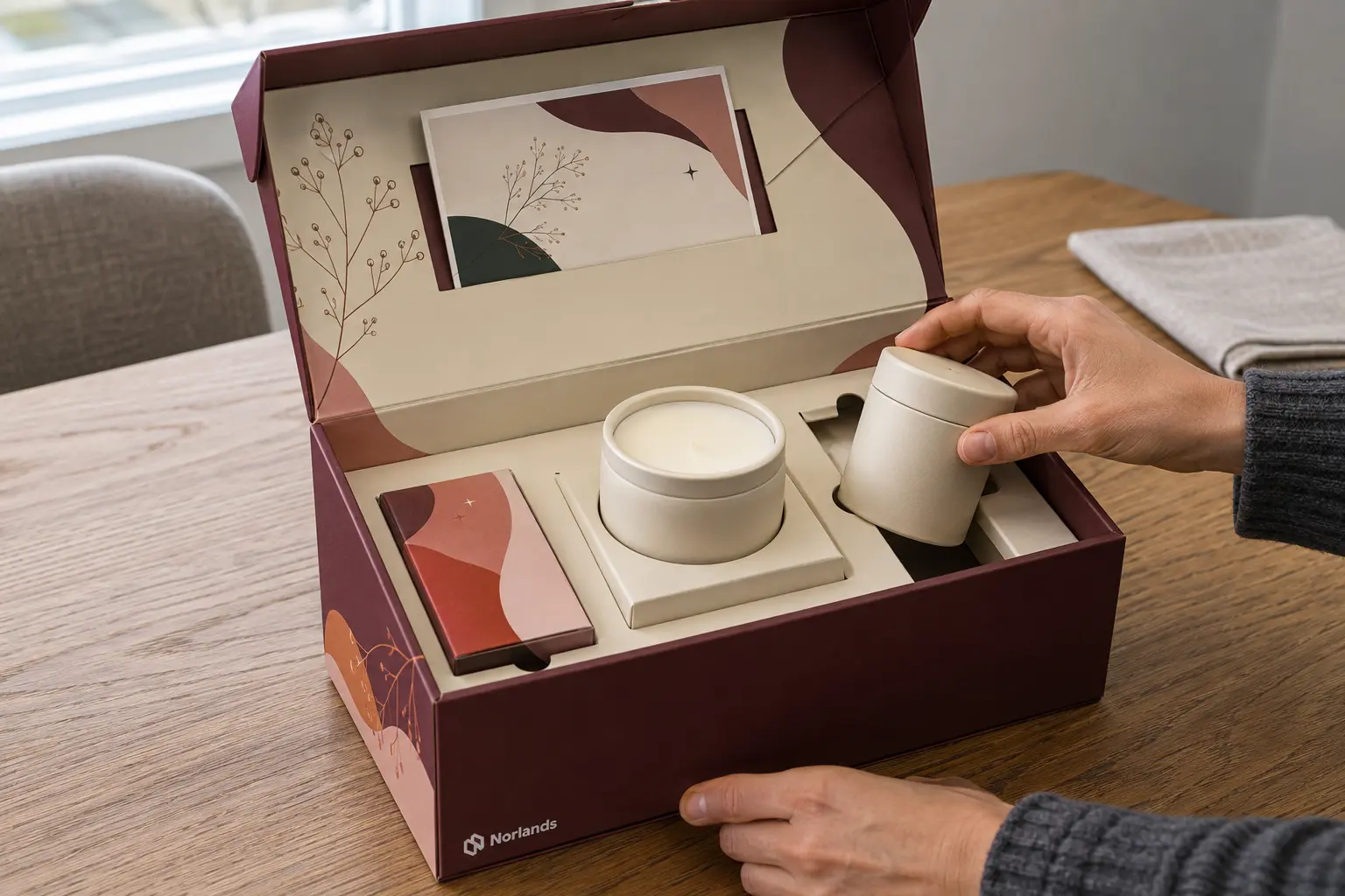 Custom Gift Boxes Vancouver designed for a premium skincare gift collection